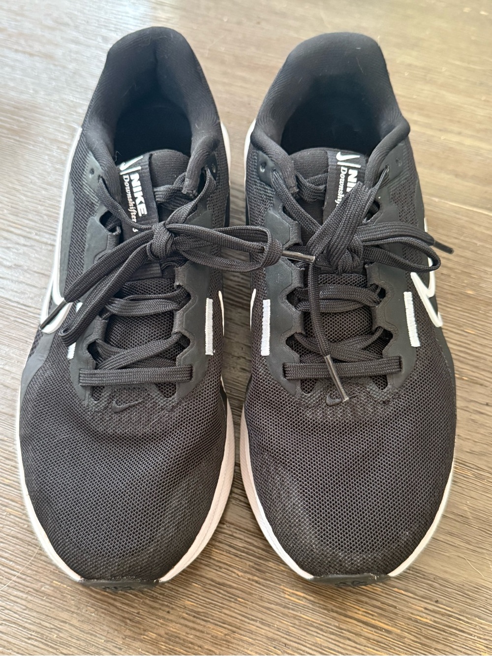 Nike Men’s Black Athletic Running Shoes with White Accents